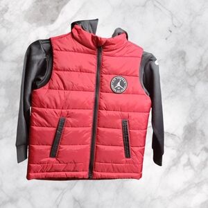 Jordan Kids Puffer Jacket in Red and Black